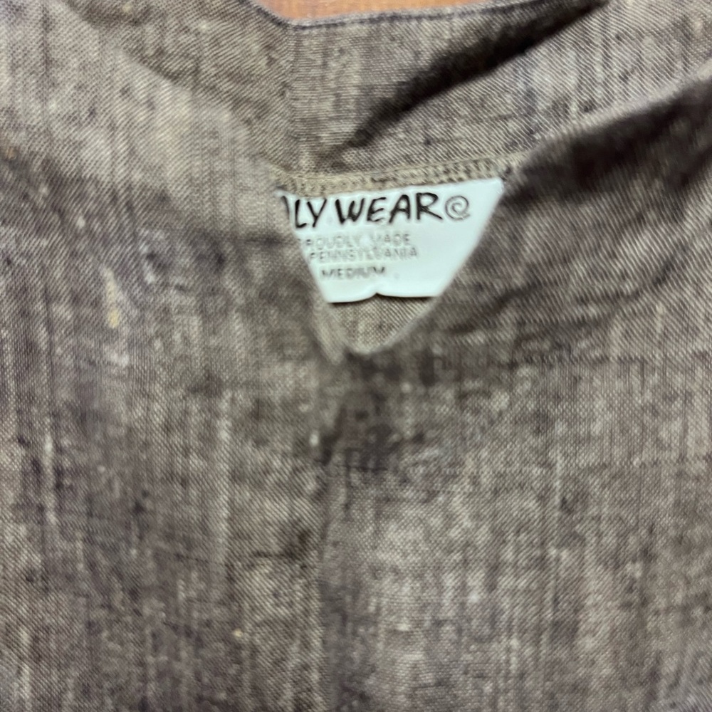 Chic Gray Linen Maxi Dress, NWOT - Picture 2 of 3